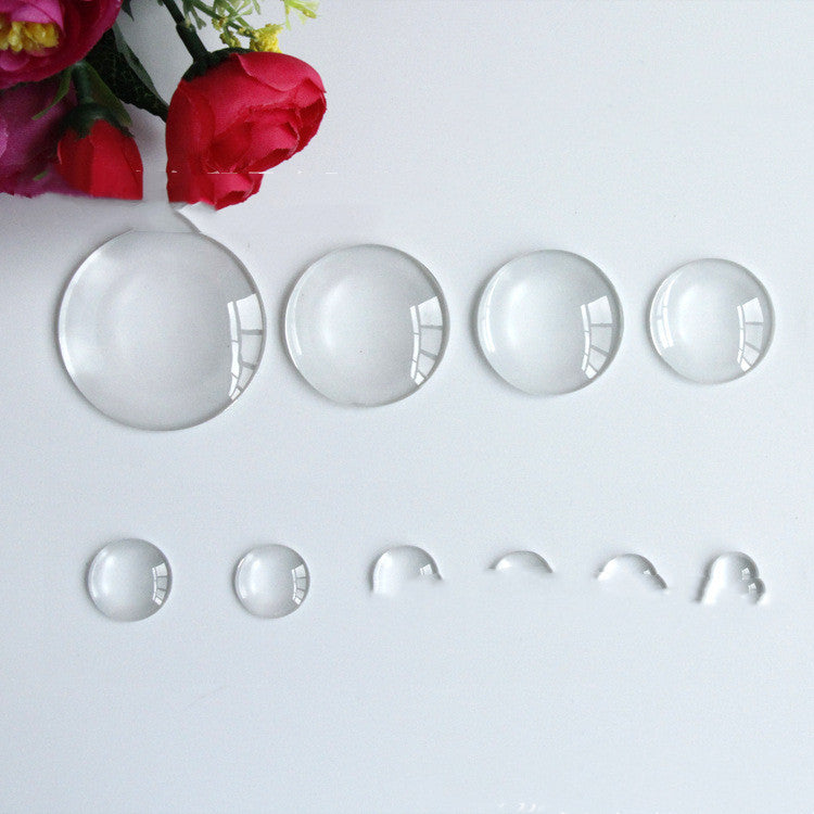 Gem Glass Patch Round DIY Ornament Fridge Sticker Eyes