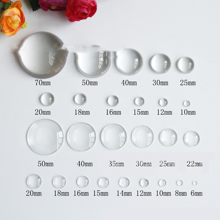 Gem Glass Patch Round DIY Ornament Fridge Sticker Eyes