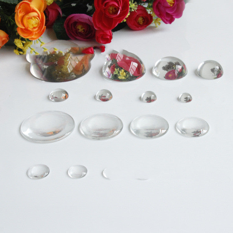 Gem Glass Patch Round DIY Ornament Fridge Sticker Eyes